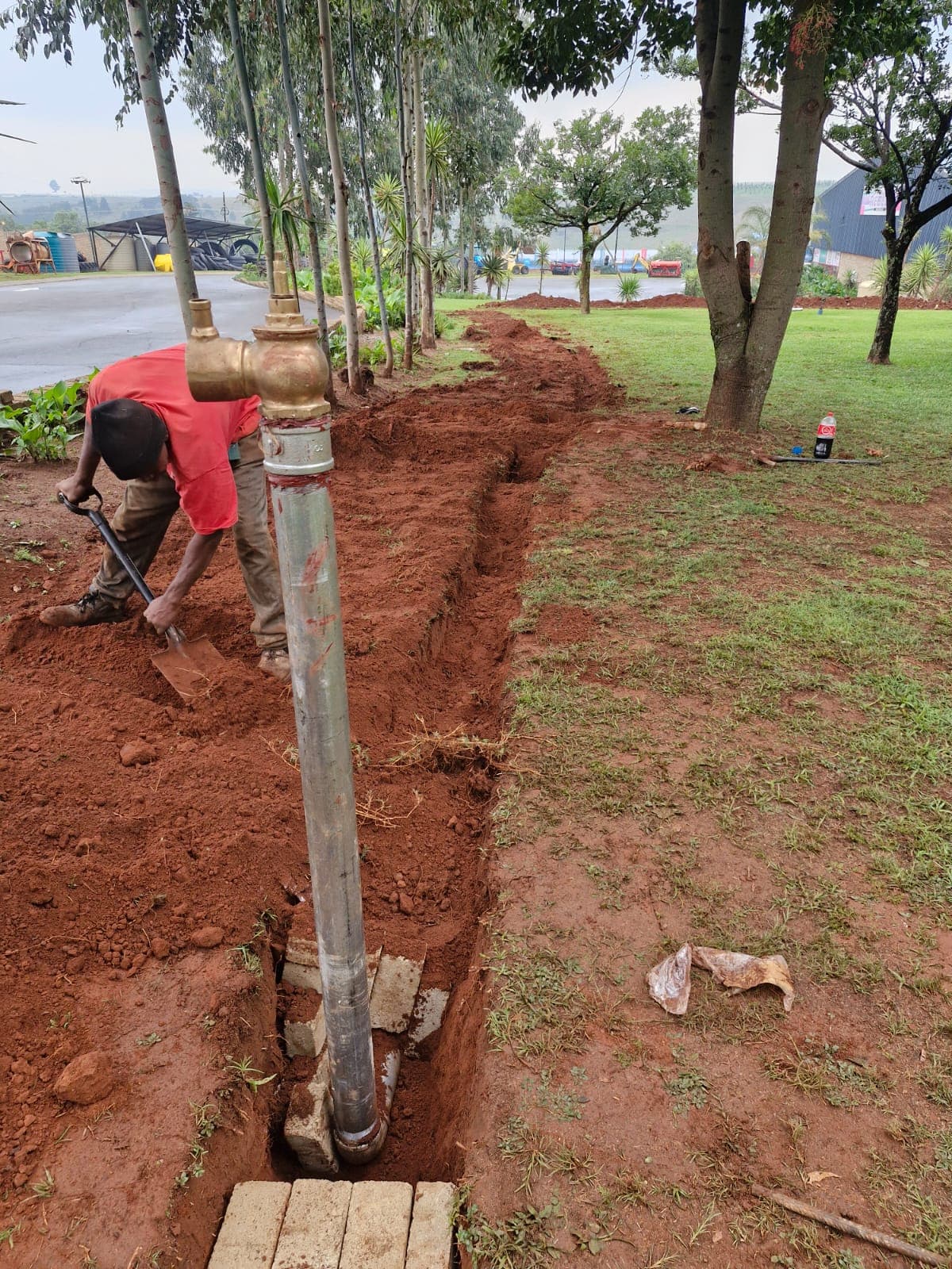 Hydrant Installation in Progress