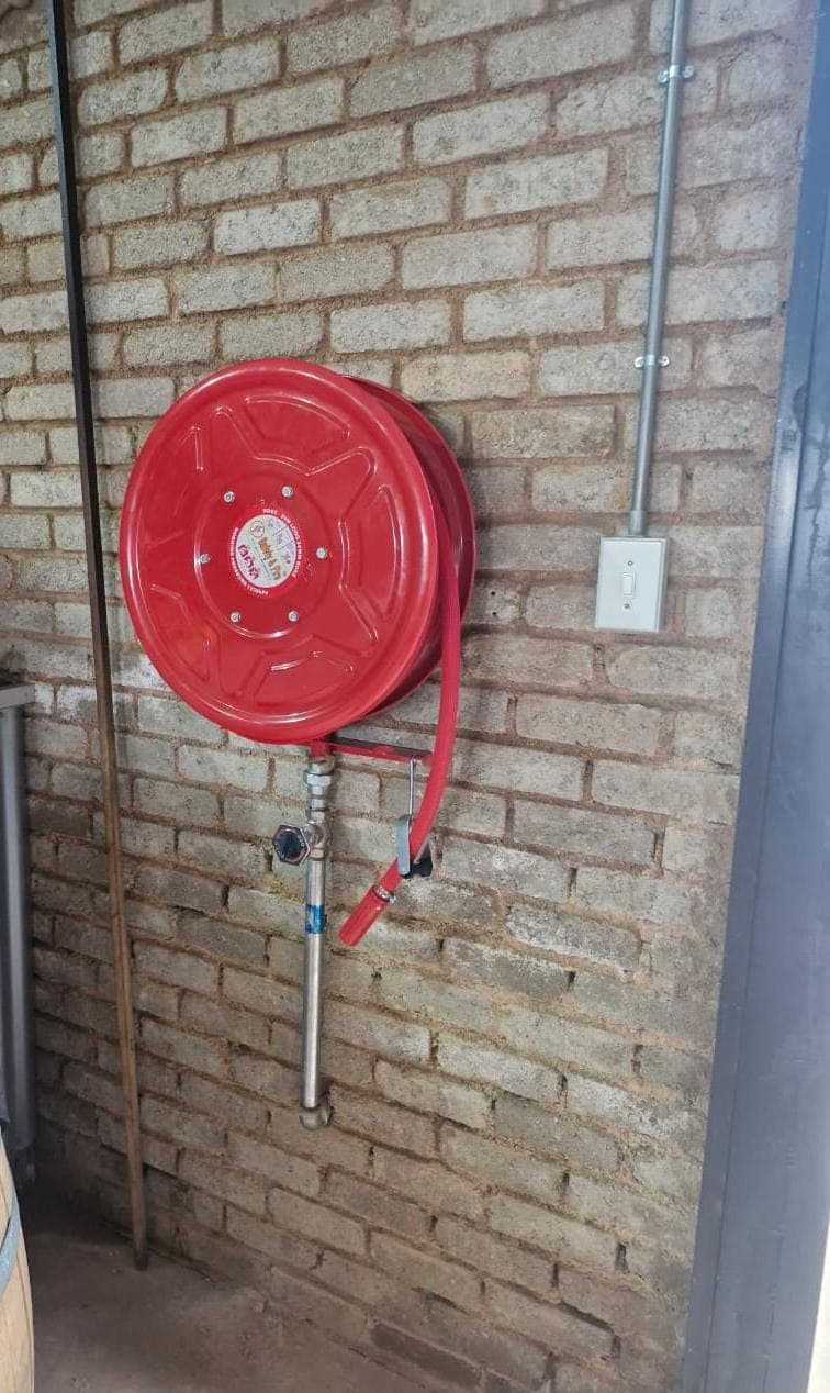 Wall-Mounted Fire Hose Reel